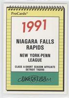 Team Checklist - Niagara Falls Rapids