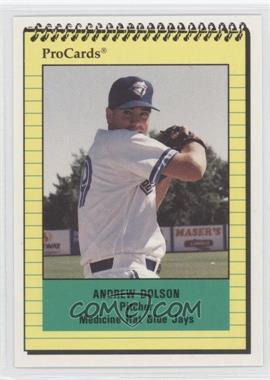 1991 ProCards Minor League - [Base] #4092 - Andy Dolson