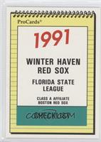 Team Checklist - Winter Haven Red Sox