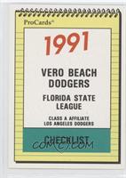 Team Checklist - Vero Beach Dodgers