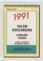 Team Checklist - Salem Buccaneers