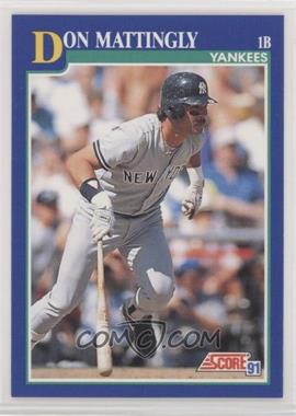 1991 Score - [Base] #23 - Don Mattingly