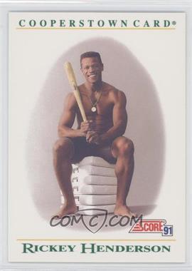 1991 Score - Factory Set Cooperstown #B4 - Rickey Henderson