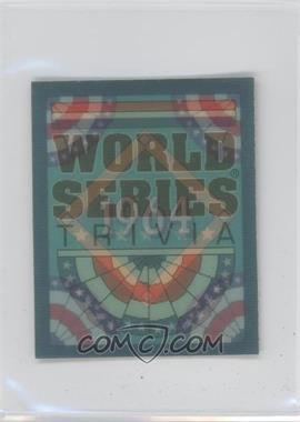 1991 Score - World Series Trivia Inserts #21 - End Of An Era