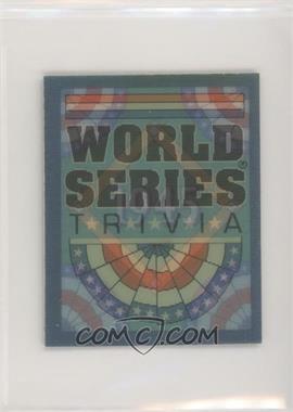 1991 Score - World Series Trivia Inserts #36 - Two Aces Split