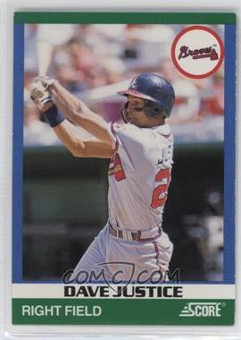 1991 Score 100 Hottest Rookies - Box Sets [Base] #45 - David Justice [EX to NM]