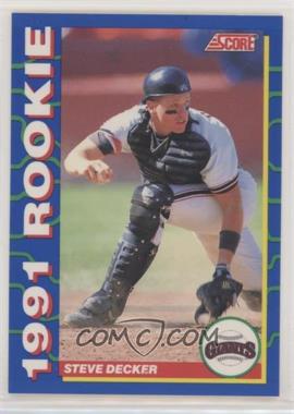 1991 Score Rookies - Box Set [Base] #12 - Steve Decker