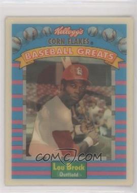 1991 Sportflics Kellogg's Corn Flakes Baseball Greats - [Base] #10 - Lou Brock