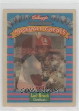 1991 Sportflics Kellogg's Corn Flakes Baseball Greats - [Base] #10 - Lou Brock