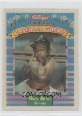 1991 Sportflics Kellogg's Corn Flakes Baseball Greats - [Base] #2 - Hank Aaron