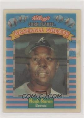 1991 Sportflics Kellogg's Corn Flakes Baseball Greats - [Base] #2 - Hank Aaron [Poor to Fair]
