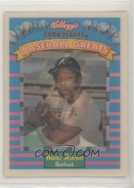 1991 Sportflics Kellogg's Corn Flakes Baseball Greats - [Base] #2 - Hank Aaron