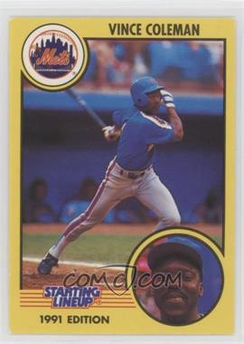 1991 Starting Lineup Cards - [Base] #1 - Vince Coleman