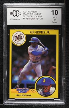 1991 Starting Lineup Cards - [Base] #24.2 - Ken Griffey Jr. (Batting, Darker Background) [BCCG 10 Mint or Better]