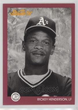 1991 Studio - [Base] #104 - Rickey Henderson