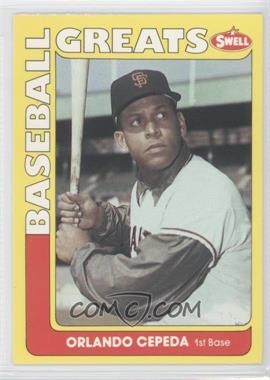 1991 Swell Baseball Greats - [Base] #105 - Orlando Cepeda