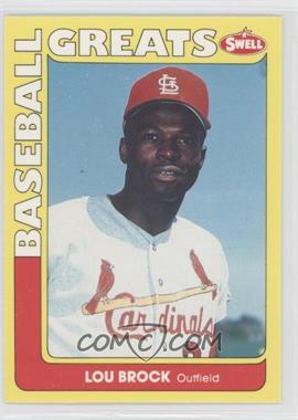 1991 Swell Baseball Greats - [Base] #13 - Lou Brock