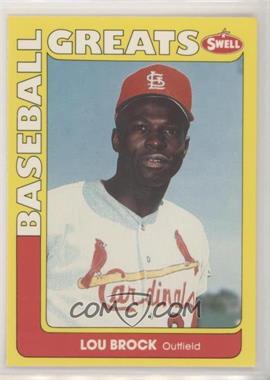 1991 Swell Baseball Greats - [Base] #13 - Lou Brock