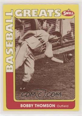 1991 Swell Baseball Greats - [Base] #88 - Bobby Thomson
