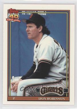 1991 Topps - [Base] - Factory Set Collector's Edition (Tiffany) #104 - Don Robinson