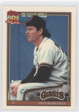 1991 Topps - [Base] - Factory Set Collector's Edition (Tiffany) #104 - Don Robinson