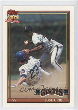 1991 Topps - [Base] - Factory Set Collector's Edition (Tiffany) #158 - Jose Uribe