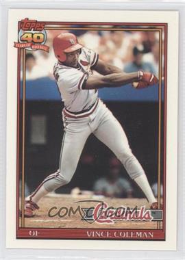 1991 Topps - [Base] - Factory Set Collector's Edition (Tiffany) #160 - Vince Coleman
