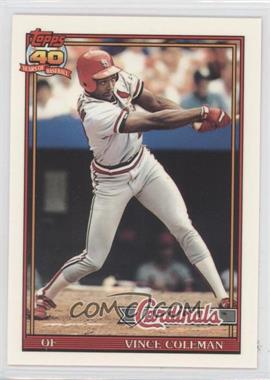 1991 Topps - [Base] - Factory Set Collector's Edition (Tiffany) #160 - Vince Coleman