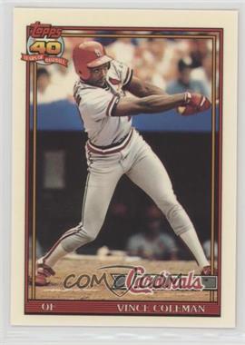 1991 Topps - [Base] - Factory Set Collector's Edition (Tiffany) #160 - Vince Coleman