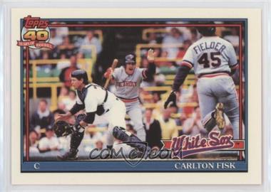 1991 Topps - [Base] - Factory Set Collector's Edition (Tiffany) #170 - Carlton Fisk