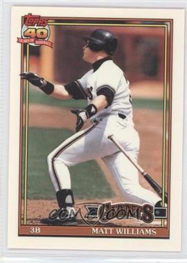 1991 Topps - [Base] - Factory Set Collector's Edition (Tiffany) #190 - Matt Williams