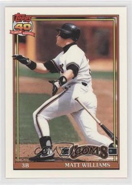 1991 Topps - [Base] - Factory Set Collector's Edition (Tiffany) #190 - Matt Williams