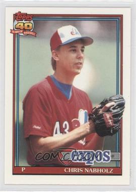 1991 Topps - [Base] - Factory Set Collector's Edition (Tiffany) #197 - Chris Nabholz