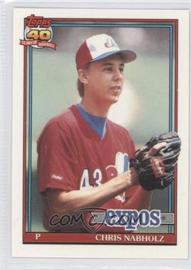 1991 Topps - [Base] - Factory Set Collector's Edition (Tiffany) #197 - Chris Nabholz