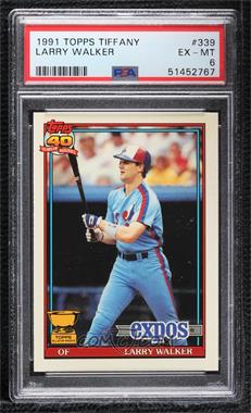 1991 Topps - [Base] - Factory Set Collector's Edition (Tiffany) #339 - Larry Walker [PSA 6 EX‑MT]