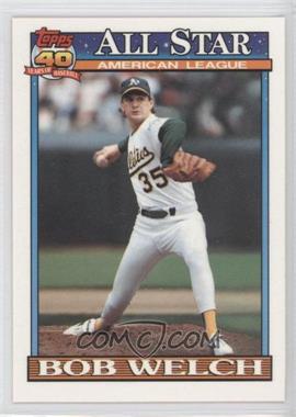 1991 Topps - [Base] - Factory Set Collector's Edition (Tiffany) #394 - All-Star - Bob Welch