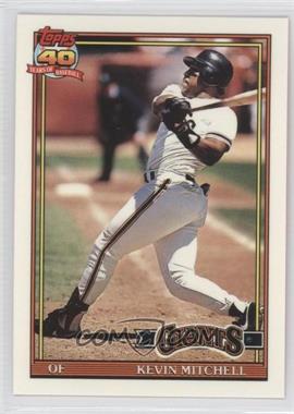 1991 Topps - [Base] - Factory Set Collector's Edition (Tiffany) #40 - Kevin Mitchell