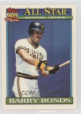 1991 Topps - [Base] - Factory Set Collector's Edition (Tiffany) #401 - All-Star - Barry Bonds