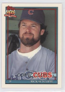 1991 Topps - [Base] - Factory Set Collector's Edition (Tiffany) #415 - Rick Sutcliffe