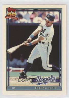 1991 Topps - [Base] - Factory Set Collector's Edition (Tiffany) #540 - George Brett