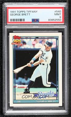 1991 Topps - [Base] - Factory Set Collector's Edition (Tiffany) #540 - George Brett [PSA 9 MINT]