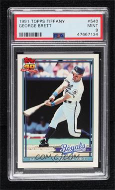 1991 Topps - [Base] - Factory Set Collector's Edition (Tiffany) #540 - George Brett [PSA 9 MINT]