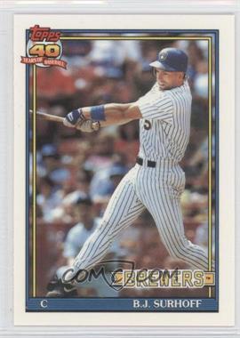 1991 Topps - [Base] - Factory Set Collector's Edition (Tiffany) #592 - B.J. Surhoff