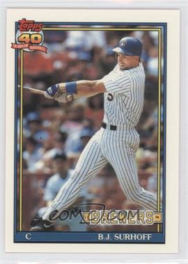 1991 Topps - [Base] - Factory Set Collector's Edition (Tiffany) #592 - B.J. Surhoff