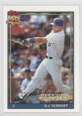 1991 Topps - [Base] - Factory Set Collector's Edition (Tiffany) #592 - B.J. Surhoff