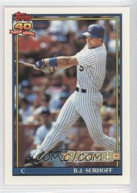 1991 Topps - [Base] - Factory Set Collector's Edition (Tiffany) #592 - B.J. Surhoff