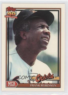 1991 Topps - [Base] - Factory Set Collector's Edition (Tiffany) #639 - Team Leaders - Frank Robinson