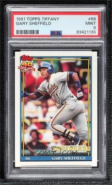 1991 Topps - [Base] - Factory Set Collector's Edition (Tiffany) #68 - Gary Sheffield [PSA 9 MINT]