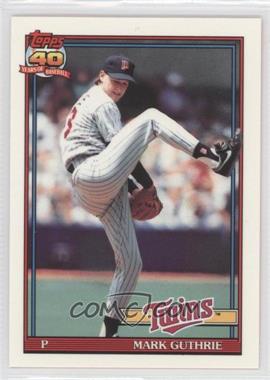 1991 Topps - [Base] - Factory Set Collector's Edition (Tiffany) #698 - Mark Guthrie