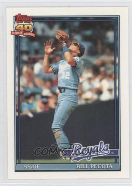 1991 Topps - [Base] - Factory Set Collector's Edition (Tiffany) #754 - Bill Pecota